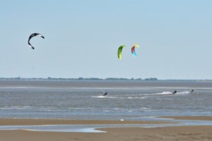 burhave kitesurfen, kitesurfer strand