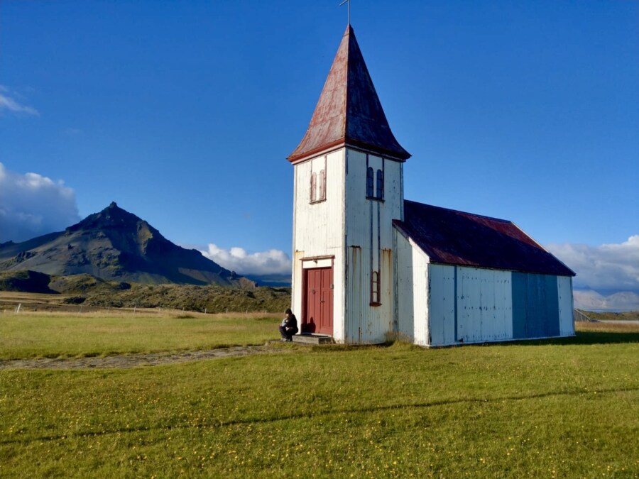 Hellnar Snæfellsnes Halbinsel Kirche