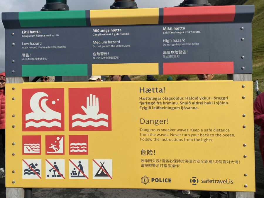Sicherheit Reise Island mit Kindern
