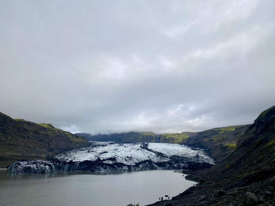 Sólheimajökull-Gletscher in Südisland Wanderung