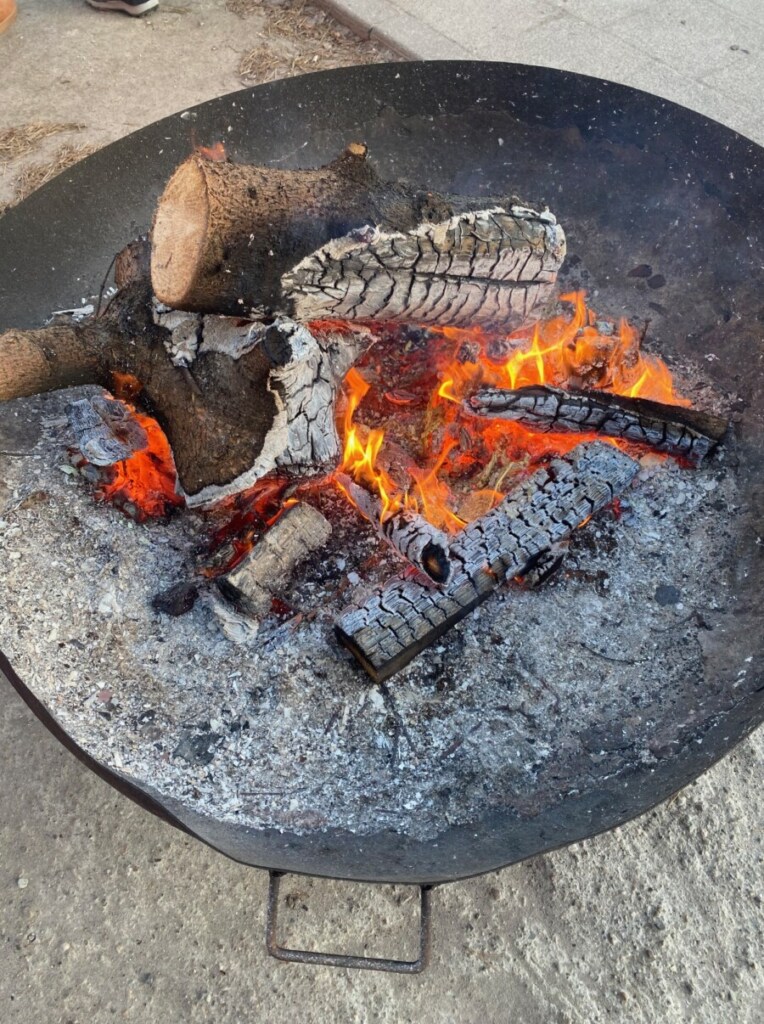 Lagerfeuer Prerow Winter Ostsee