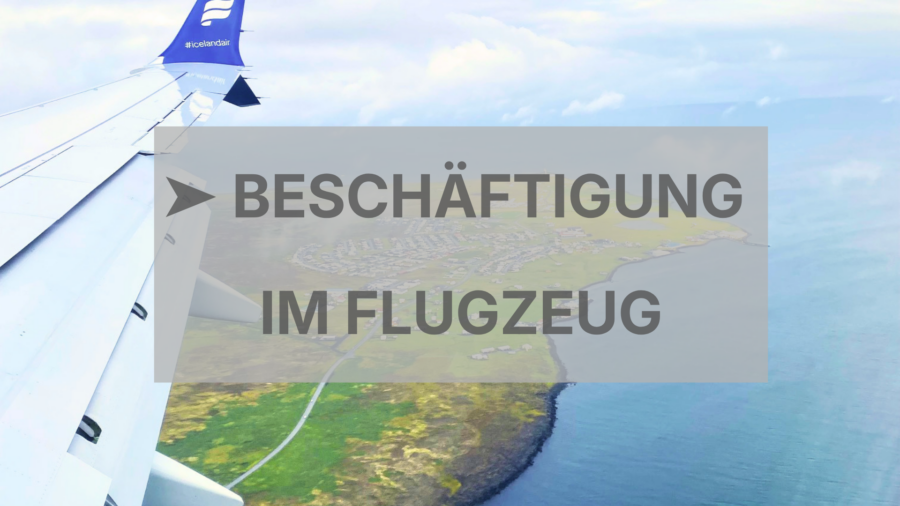 Button mit Link zum Artikel: Kinder im Flugzeug beschäftigen