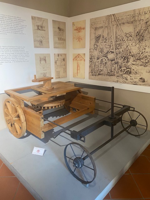 Das Museum in Vinci mit vielen Modellen von Leonardo da Vinci
