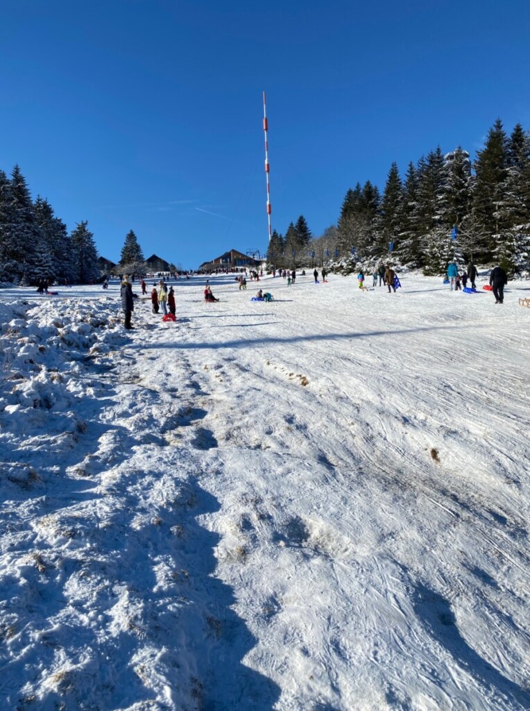 Torfhaus Rodeln mit kleinen Kindern